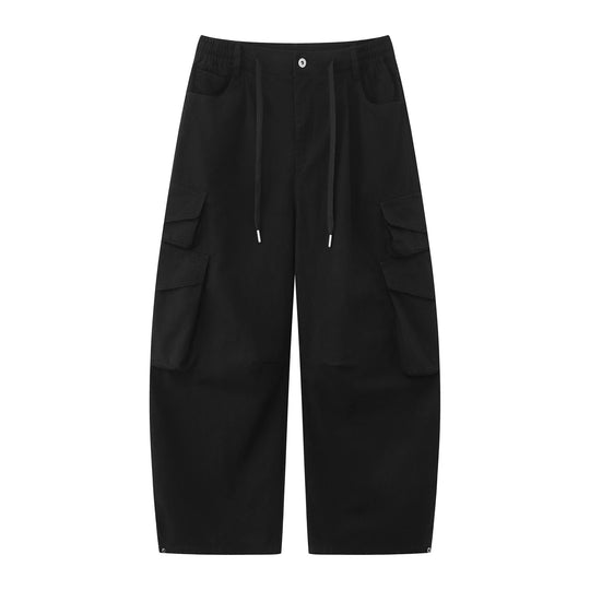 Damen Utility-Cargo-Culotte mit weitem Bein, elastischem Bund und Pattentaschen Shop Nory