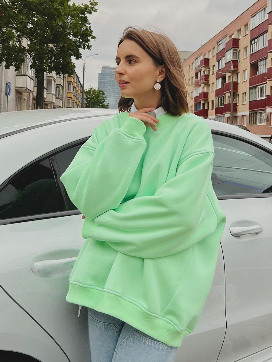Damen lässiger Oversized Sweatshirt