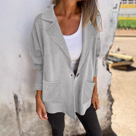 Damen Offene Cape-Cardigan aus Feinstrick mit asymmetrischem Saum und Eingrifftasche Shop Nory