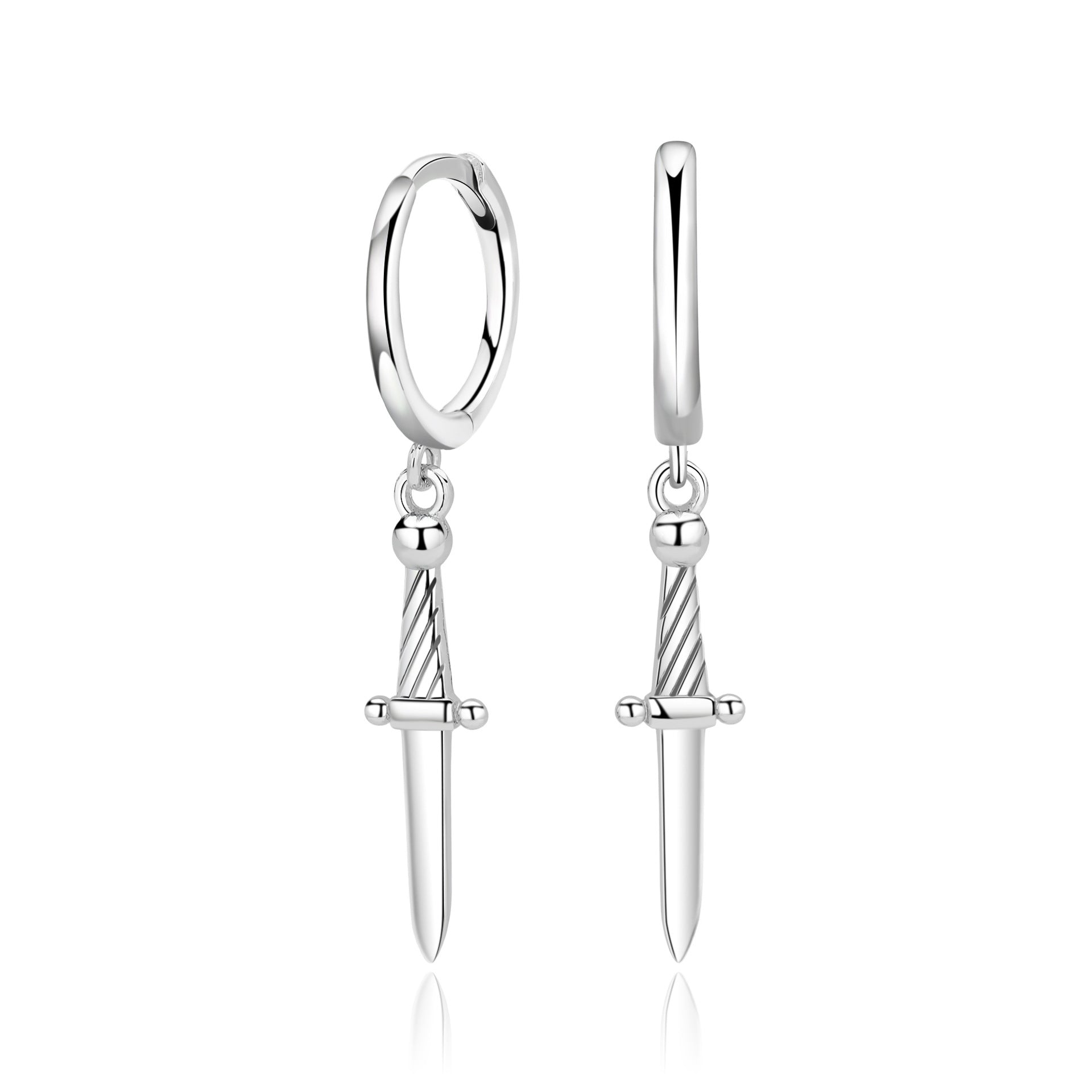 Damen Ohrhänger mit elegantem Schwertanhänger aus hochwertigem 925 Sterling Silber Shop Nory