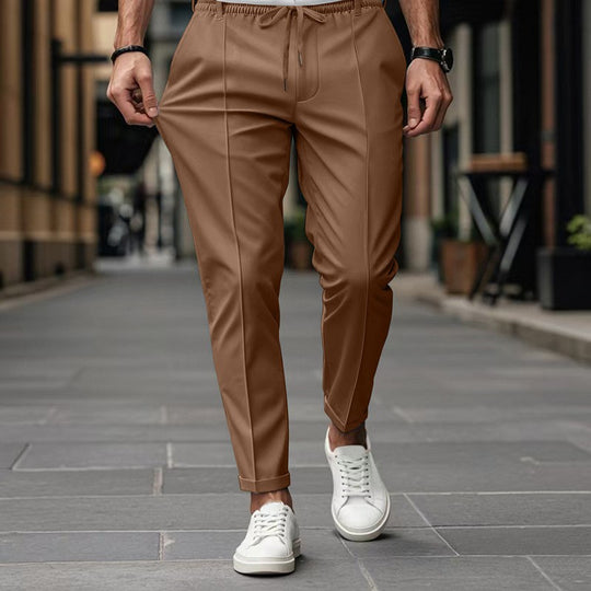 Herren nan moderne tapered Jogginghose mit Bügelfalte und Kordelzug Shop Nory