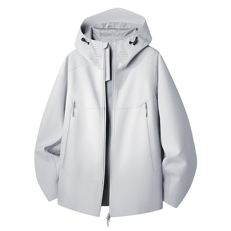 Damen Wasserdichte Softshell-Outdoorjacke mit minimalistischer Silhouette und Belüftungsperforation am Kragen Shop Nory