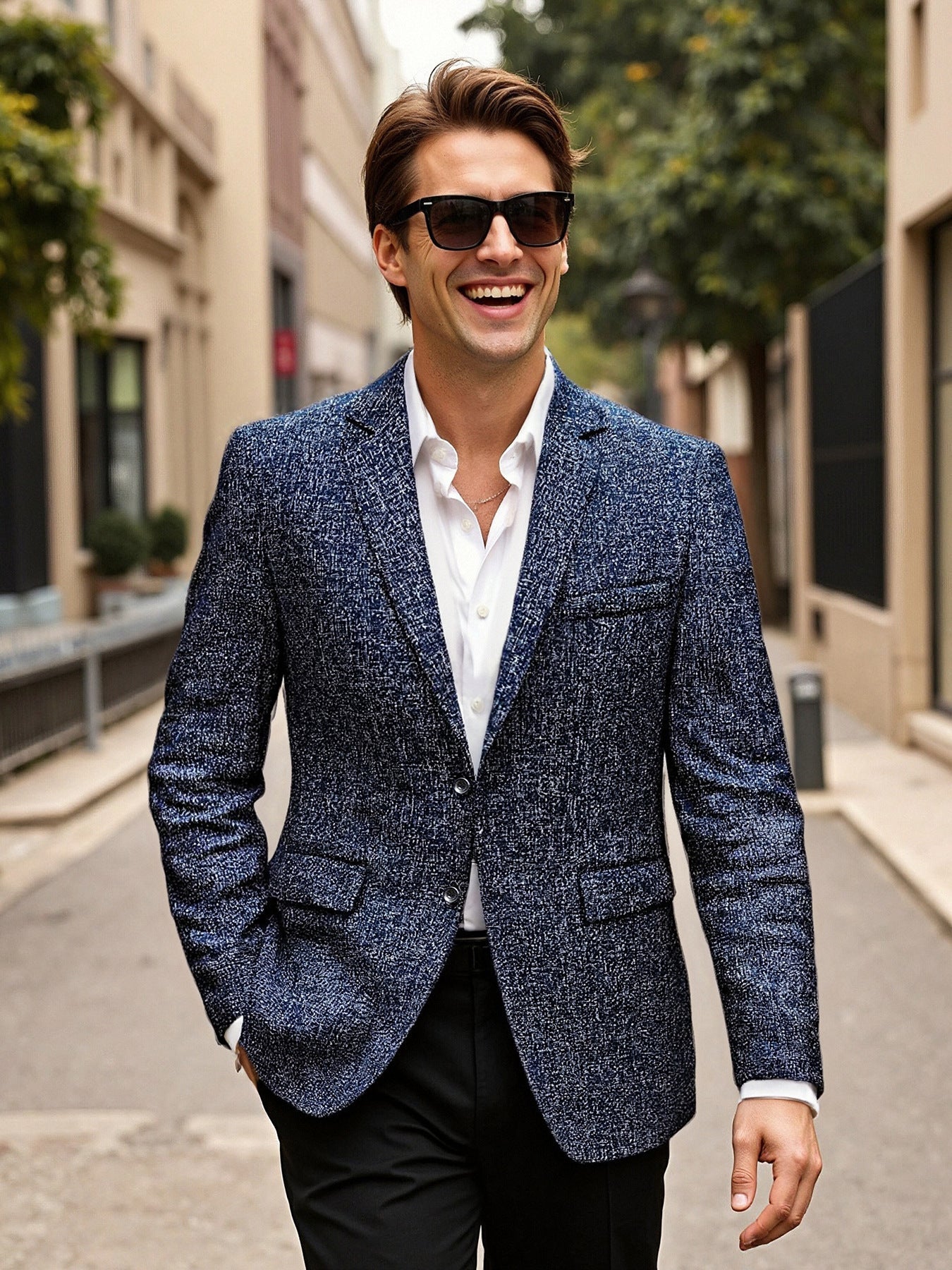 Herren eleganter Blazer aus Wolle