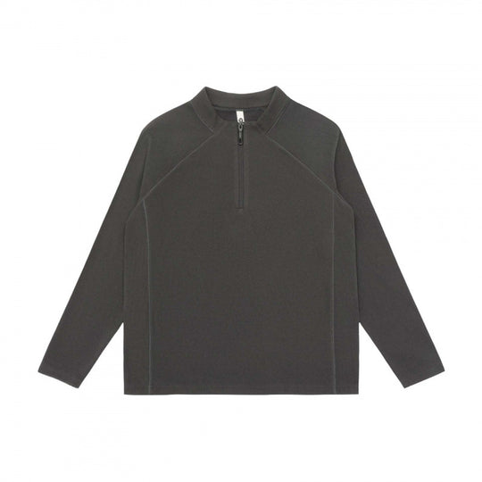 Unisex Leichtes Oversize-Halbzip-Sweatshirt mit Raglanärmeln und Stehkragen Shop Nory