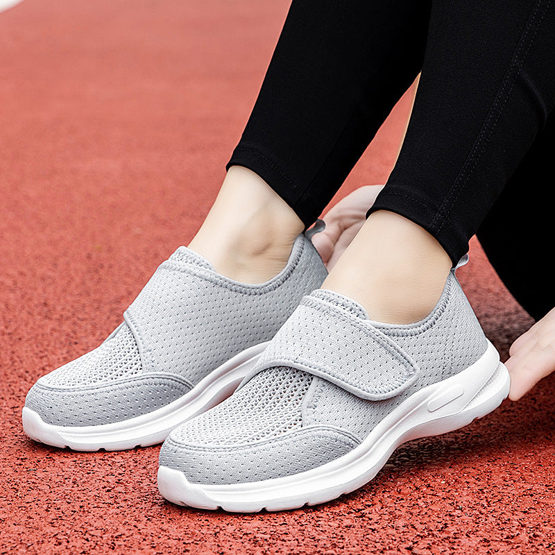 Damen Atmungsaktive Freizeit-Schuhe mit verstellbarem Klettverschluss