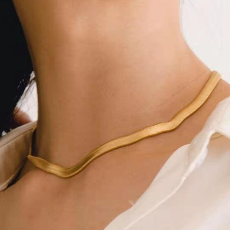 Halskette "Ashley" in Edelstahl - 18k vergoldet | Shop Nory