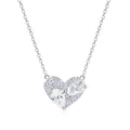 Damenkette mit herzförmigem Anhänger und funkelnden Kristallsteinen Shop Nory