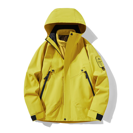 Unisex Wasserdichte, atmungsaktive Hardshell-Outdoorjacke mit Kapuze Shop Nory