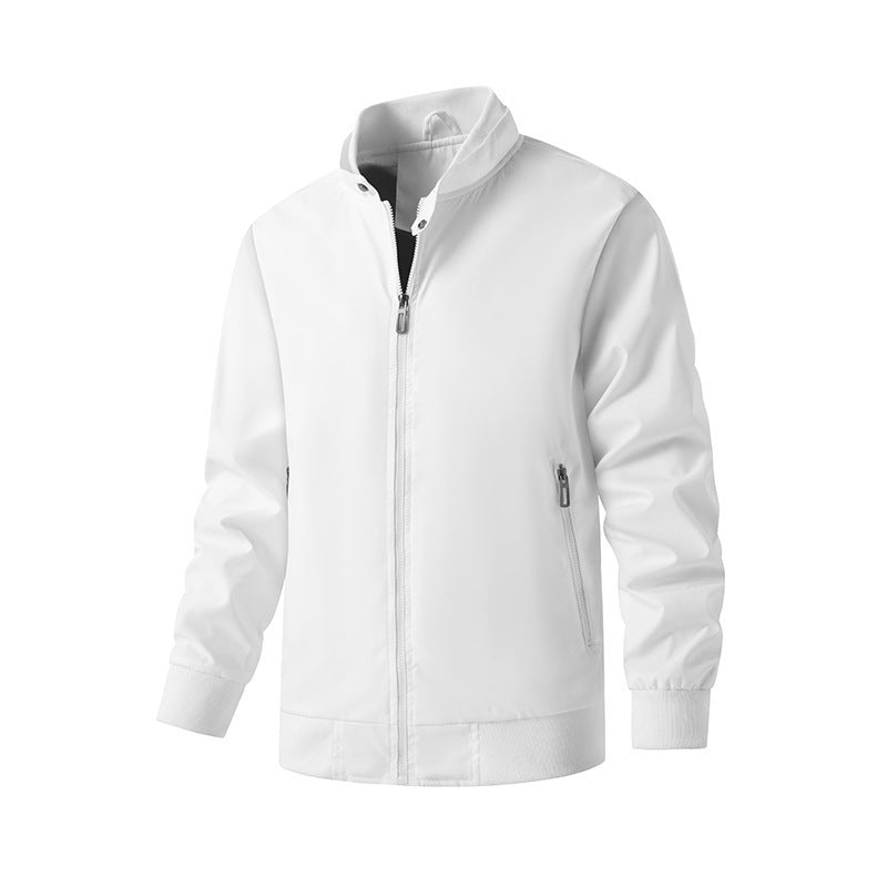Herren Aviator-inspirierte Windbreaker-Bomberjacke mit Stehkragen und Mesh-Innenfutter Shop Nory