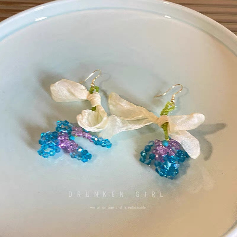 Damen Ohrringe mit kunstvollem Blüten-Design Shop Nory