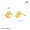 Damen Ohrstecker im eleganten Muschel-Design Shop Nory