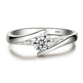 Damen Ring mit funkelndem Zirkonia und modernem Design Shop Nory