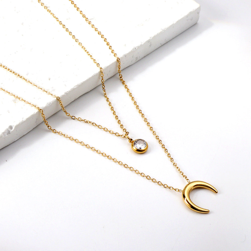 Damen Halskette mit kunstvollem Baum-Motiv aus hochwertigem Edelstahl und Goldbeschichtung Shop Nory