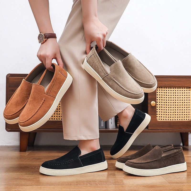 Herren Bequeme Wildleder Slipper Shop Nory
