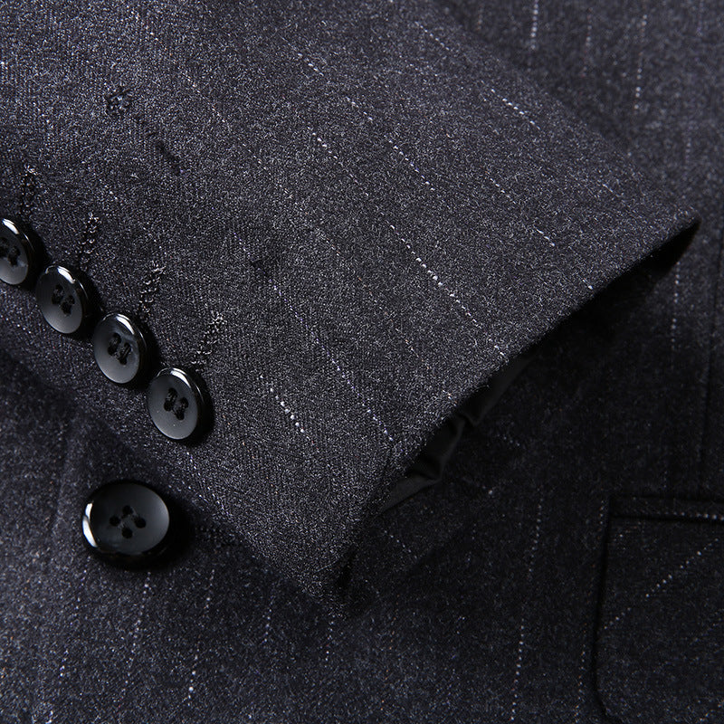 Herren Slim-Fit Business-Sakko mit Reverskragen und Zwei-Knopf-Verschluss Shop Nory
