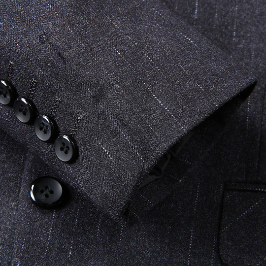 Herren Slim-Fit Business-Sakko mit Reverskragen und Zwei-Knopf-Verschluss Shop Nory