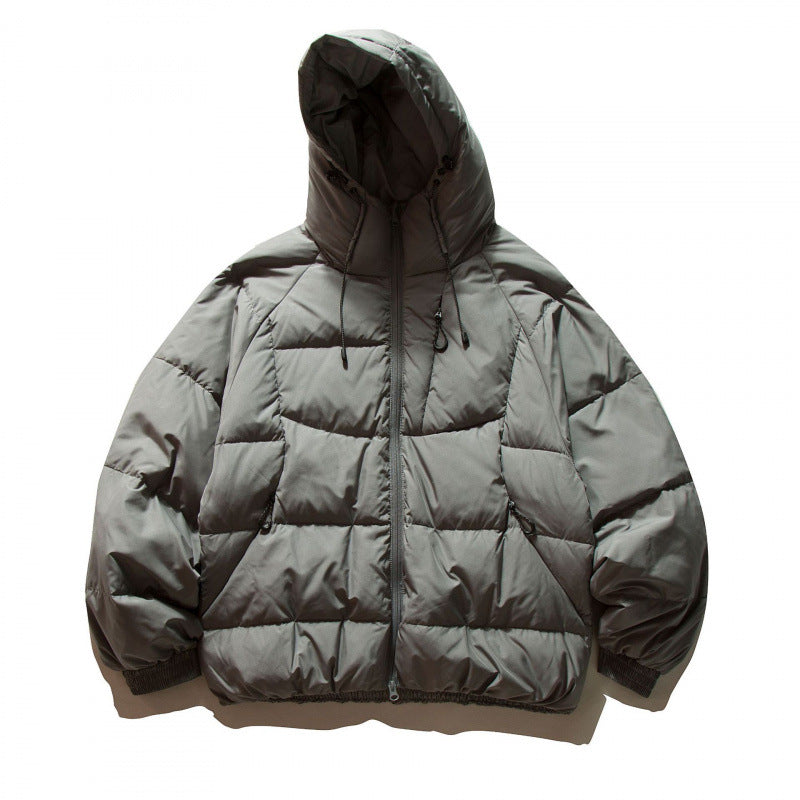 Unisex Oversize Thermo‑Pufferjacke im Boxy‑Cut mit Kapuze und Raglanärmeln Shop Nory