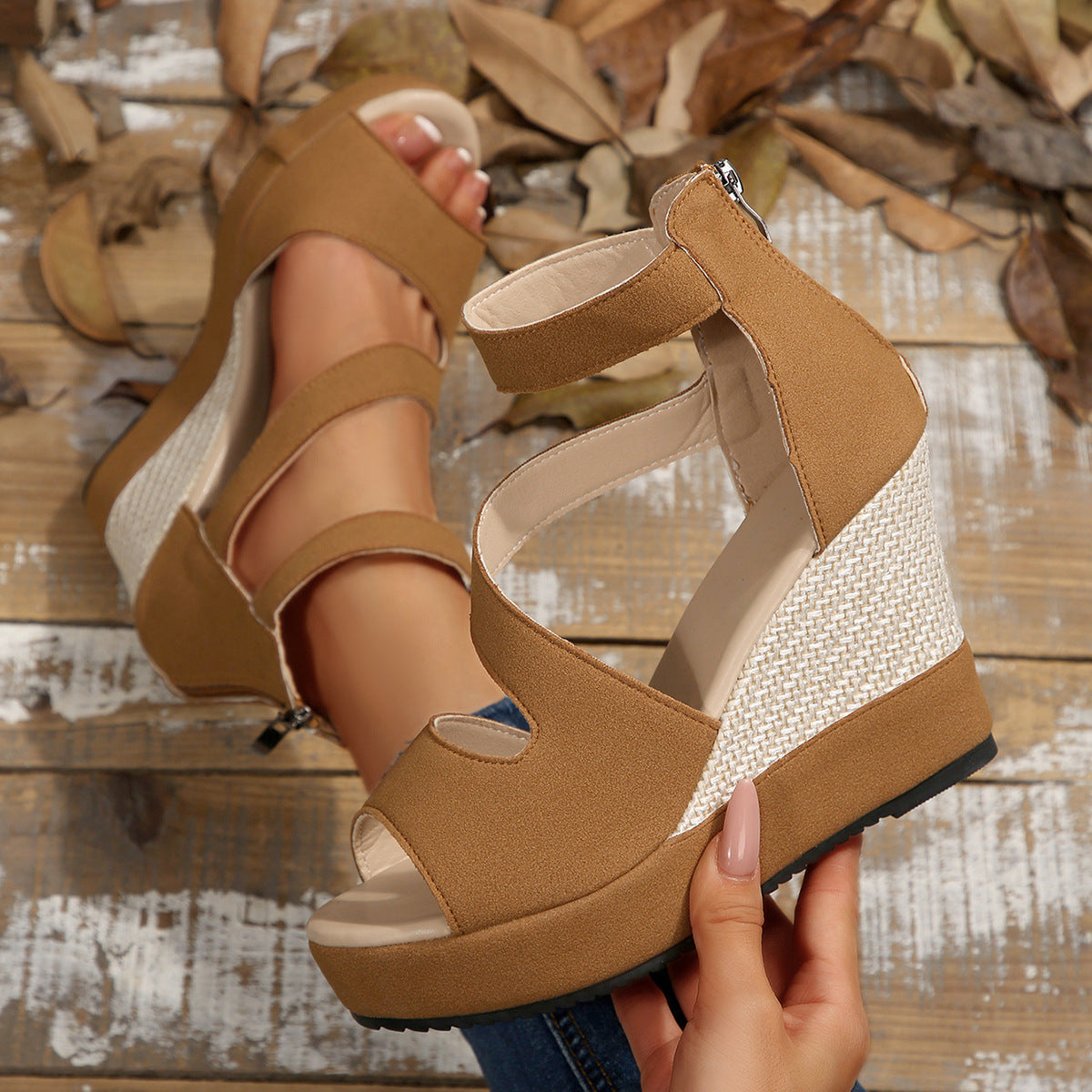Damen Wedge Sandalen mit vielseitigem Design