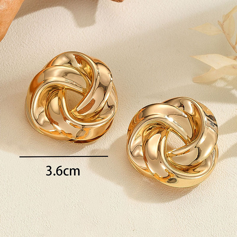Damen Elegante und kunstvoll gestaltete Knotenohrringe Shop Nory