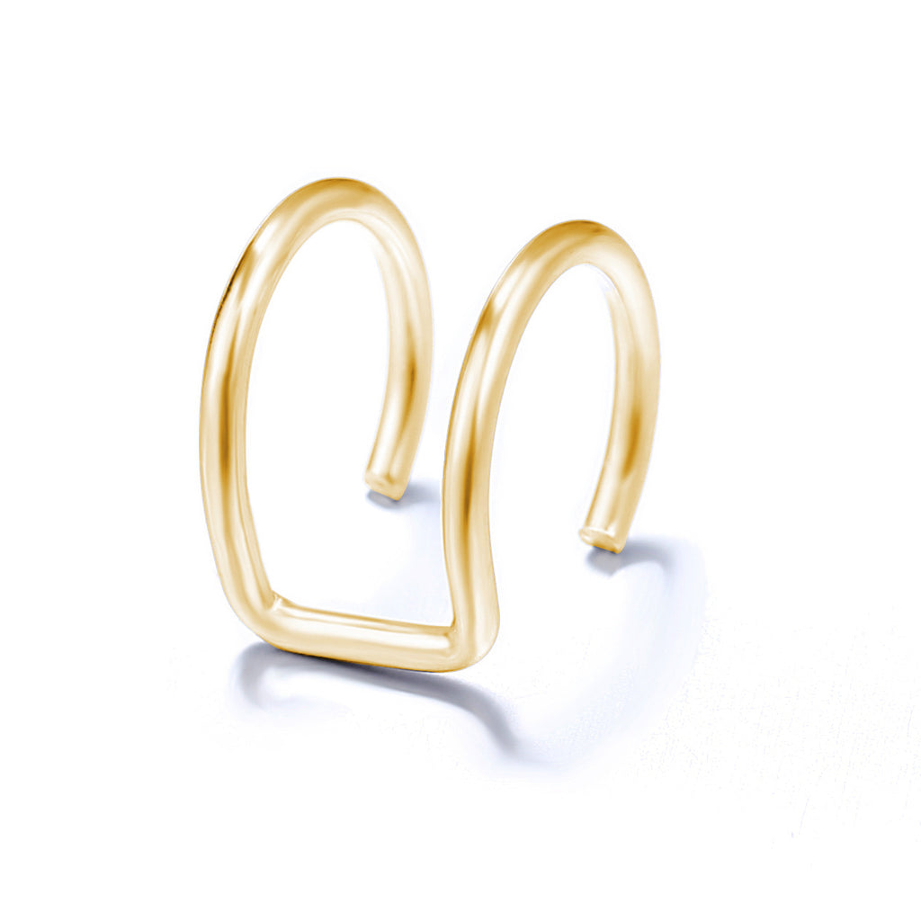 Damen Ring-Set mit funkelnden Zirkonia und modernem, geschwungenem Design Shop Nory