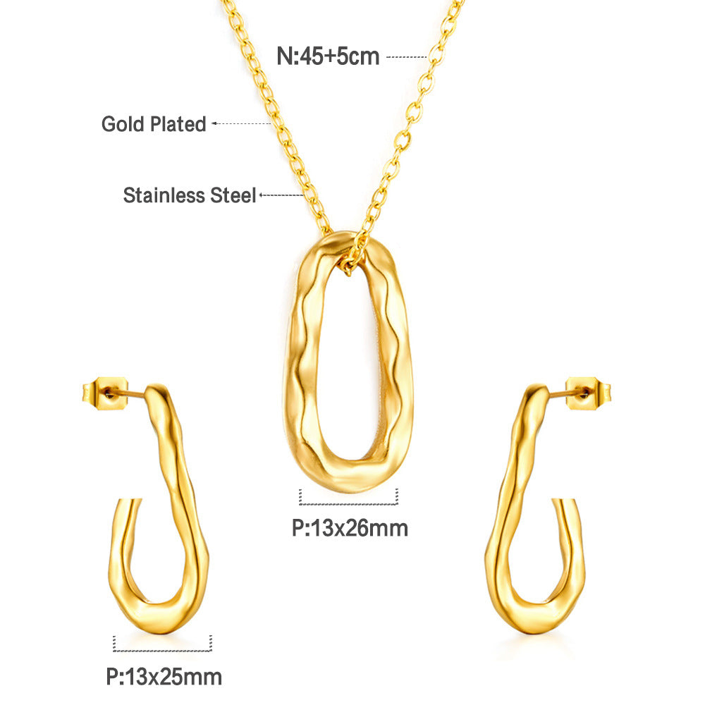 Damen Schmuckset mit goldplattiertem und elegantem Design Shop Nory