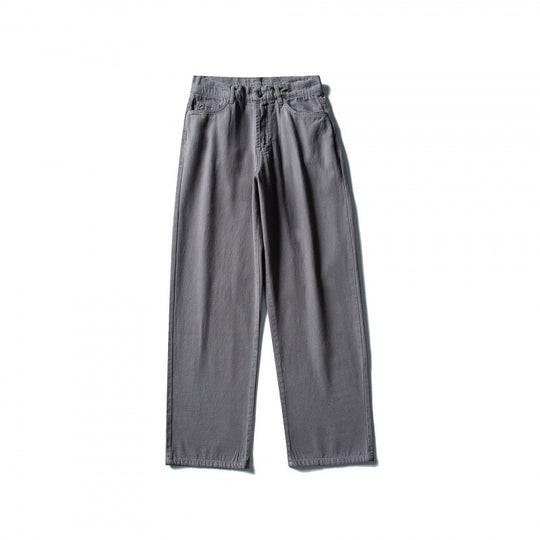 Herren Gerade geschnittene Komfort-Canvashose mit hohem Bund Shop Nory
