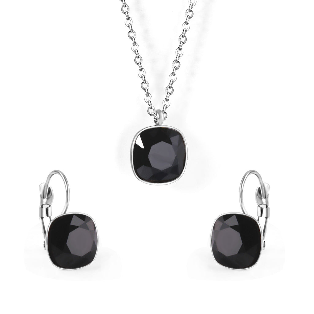 Damen Schmuckset mit exquisiten rosa Kristallen Shop Nory