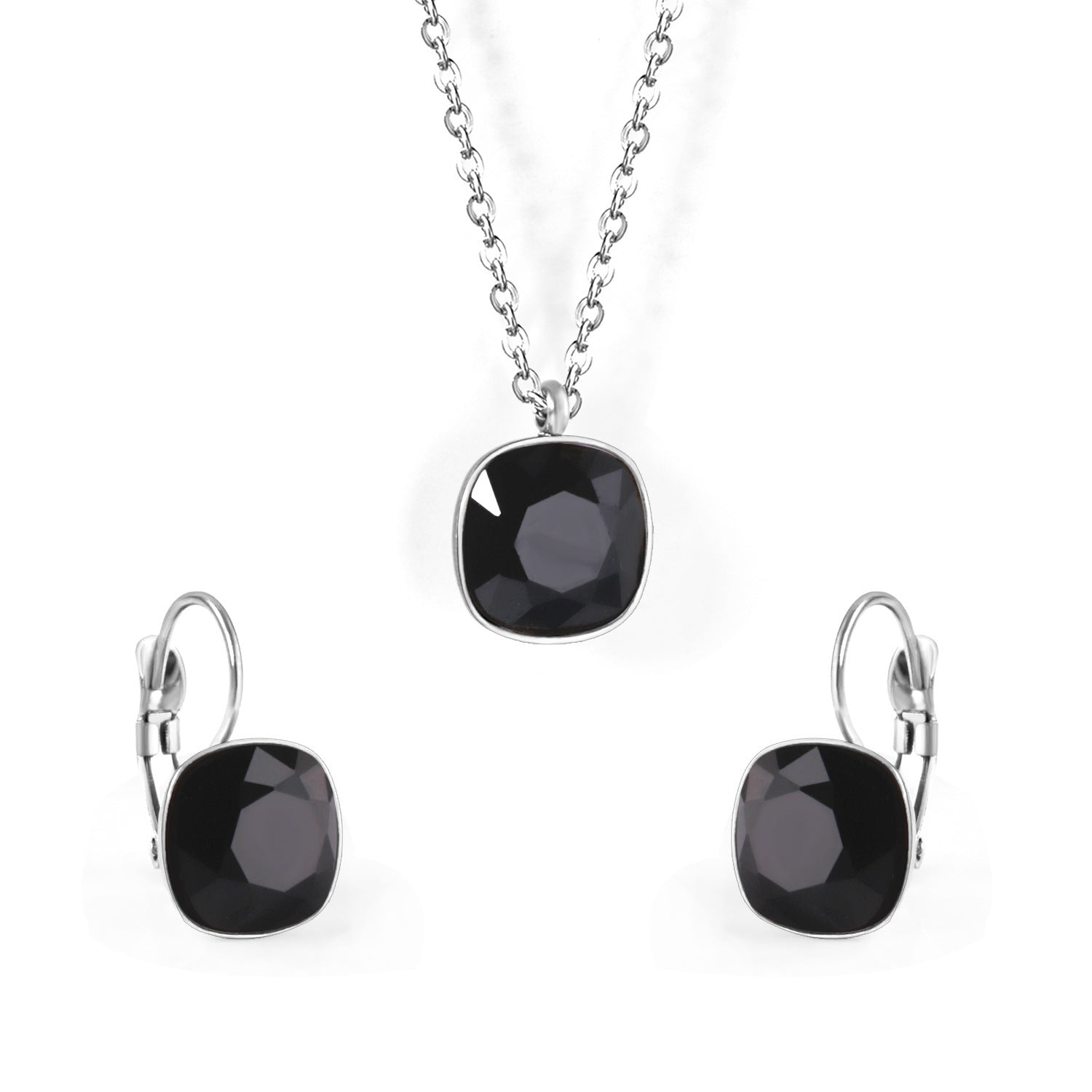 Damen Schmuckset mit exquisiten rosa Kristallen Shop Nory
