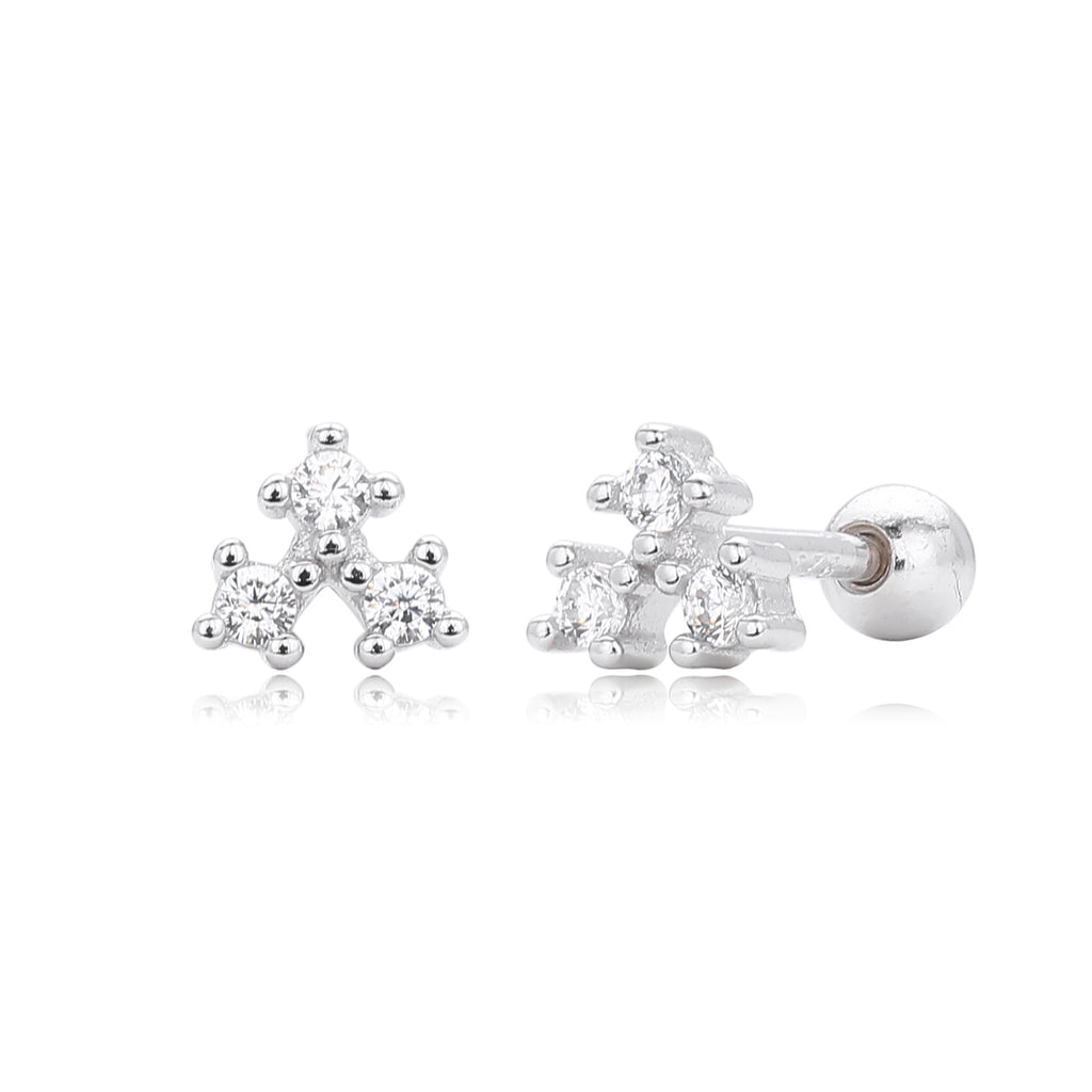 Damen Ohrstecker mit funkelndem 5A Zirkon aus hochwertigem 925 Sterling Silber Shop Nory