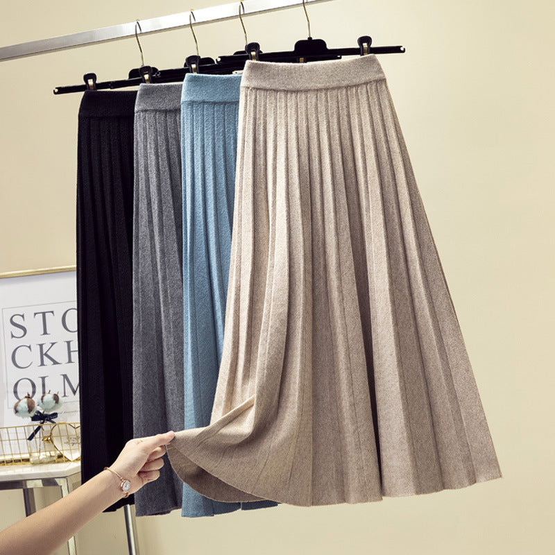 Damen Plissee Midirock Shop Nory