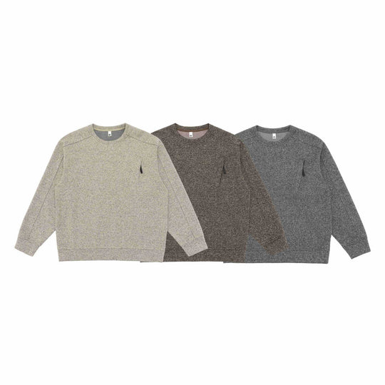 Unisex Strukturierter Rundhals-Sweatshirt mit Raglanärmeln und geripptem Saum Shop Nory