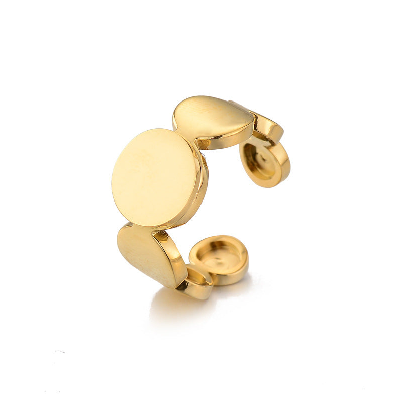 Damen eleganter minimalistischer Ring mit geometrischem Design Shop Nory