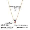 Damen elegante und hypoallergene Halskette mit buntem Kristalldesign Shop Nory