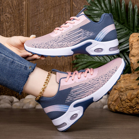 Damen Ultraleichte und atmungsaktive Laufsneaker mit stoßdämpfender Sohle