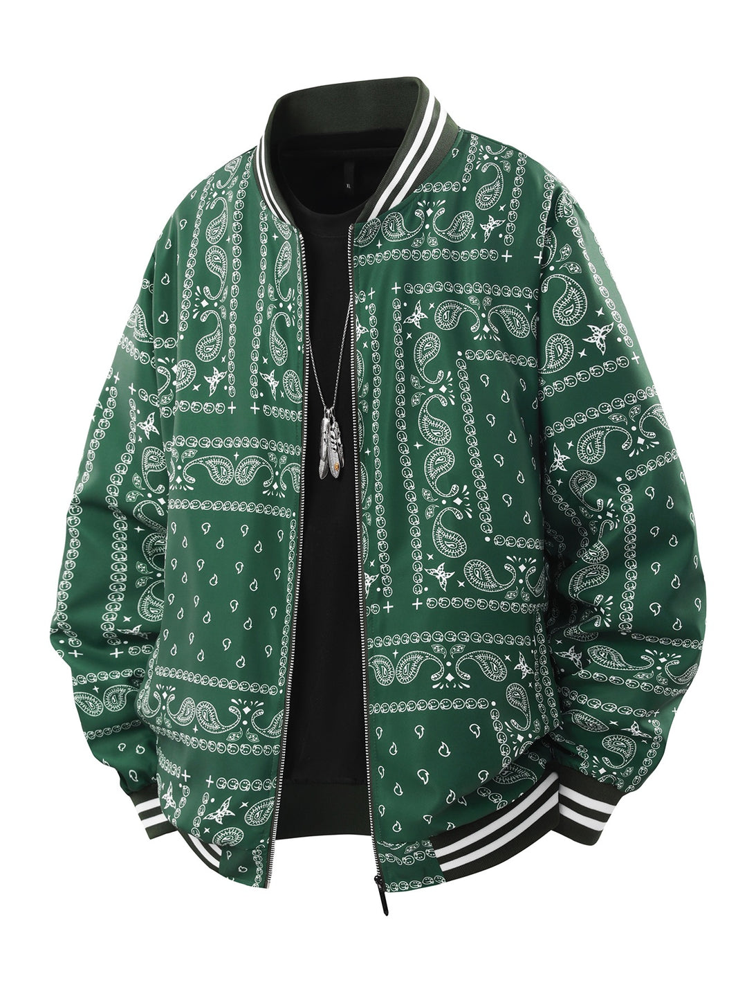 Herren Coole Bomberjacke mit Paisleymuster Shop Nory