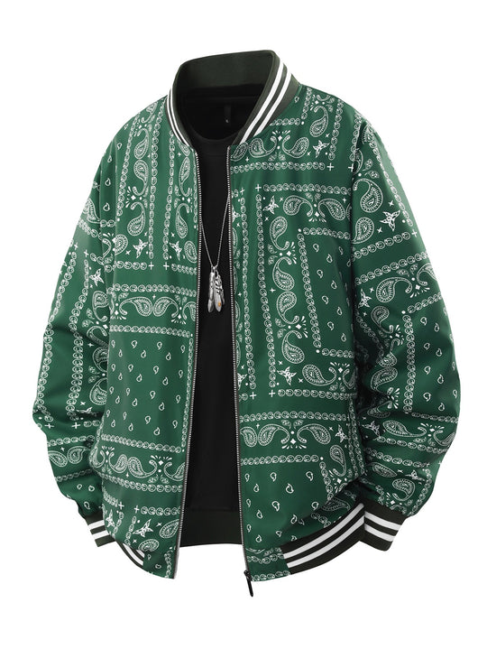 Herren Coole Bomberjacke mit Paisleymuster Shop Nory