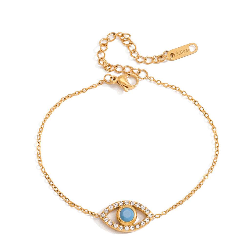 Damen Armband mit reizvollem Augendesign und hypoallergener Edelstahlverarbeitung Shop Nory