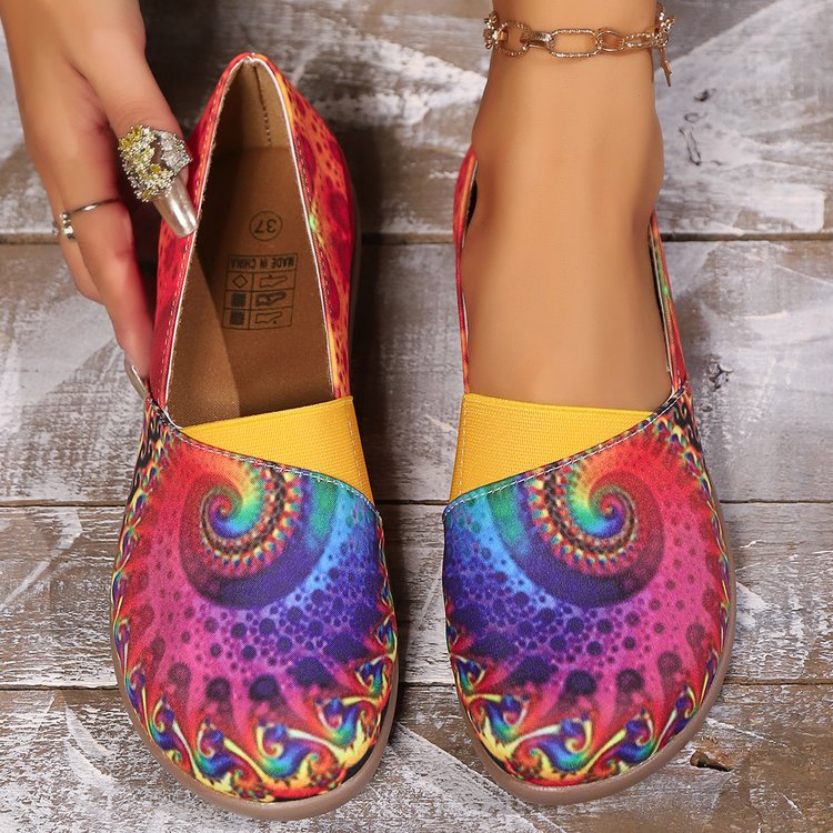 Damen farbenfrohe und bequeme Freizeitschlüpfschuhe Shopnory