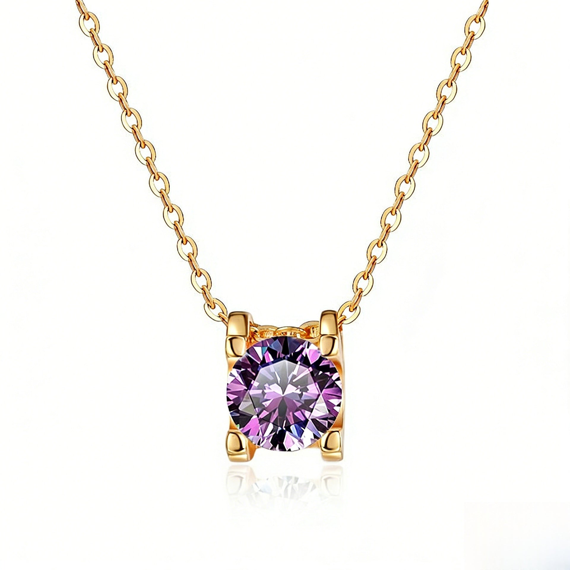Damen elegante Halskette mit funkelndem Kristall Shop Nory