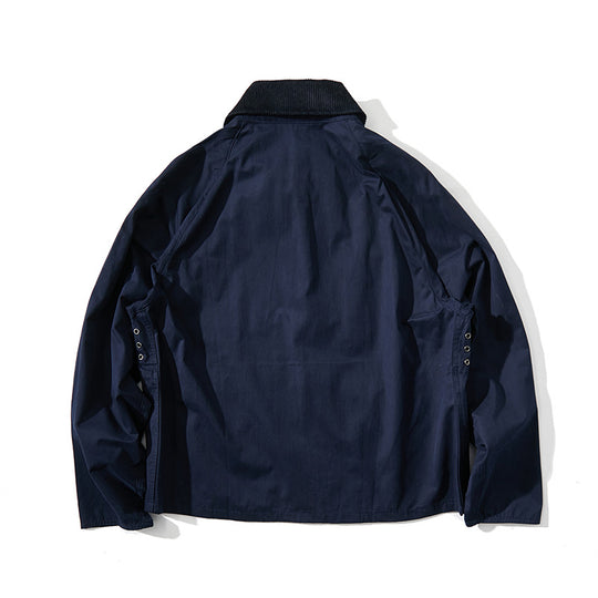 Herren Kurz geschnittene Utility-Fieldjacke mit Cordkragen und D-Ring-Details Shop Nory
