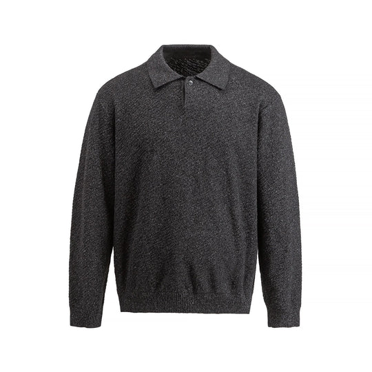 Herren Strick-Poloshirt mit strukturiertem Garn und relaxed Fit Shop Nory
