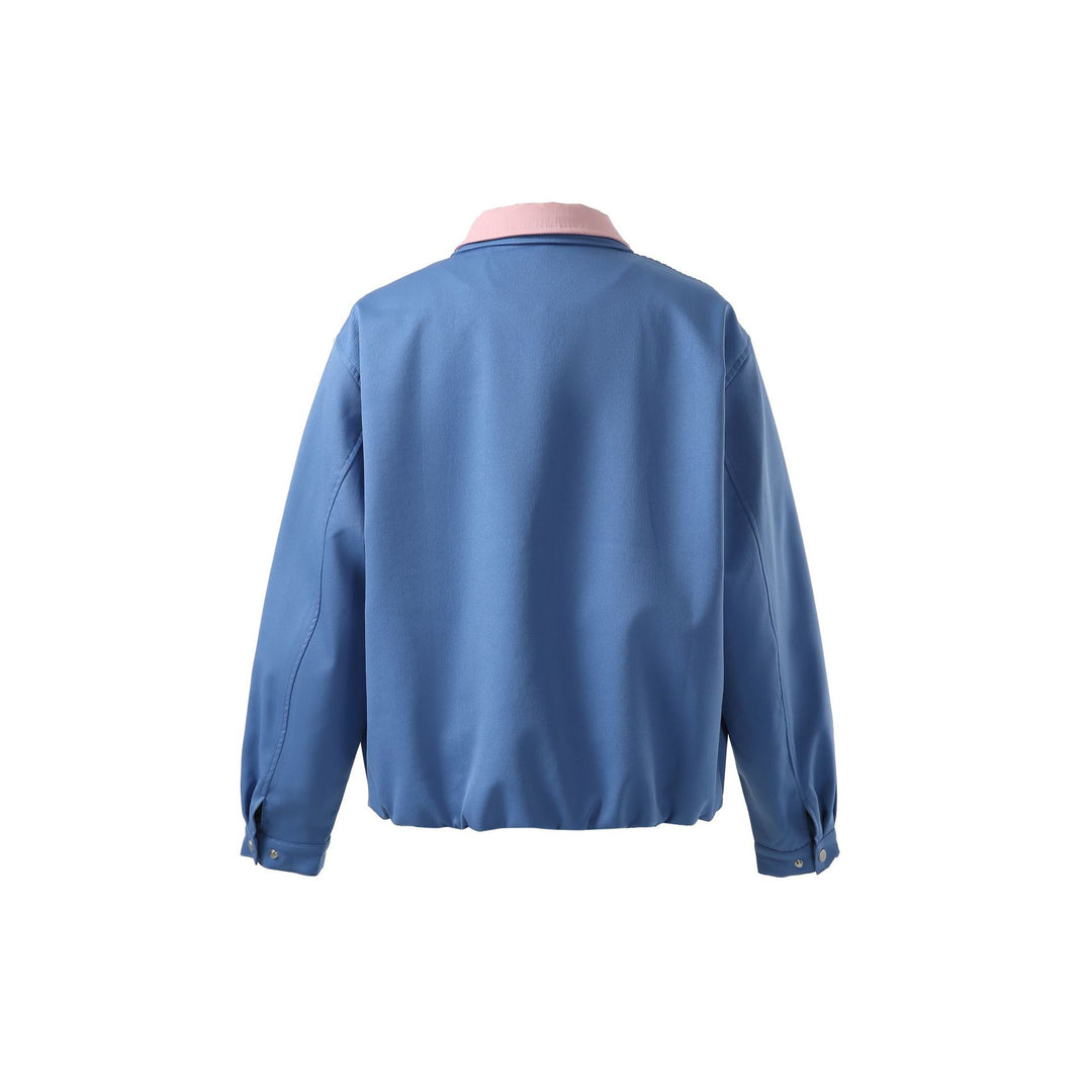 Herren Boxy‑Übergangsblouson mit kontrastkragen und Zwei‑Wege‑Reißverschluss Shop Nory