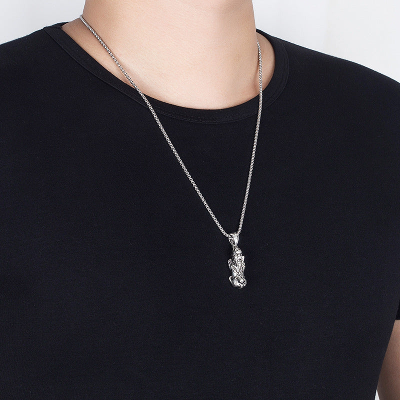 Damen Halskette mit detailreichem Frosch-Anhänger Shop Nory