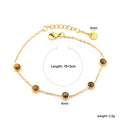 Damen Armband mit eleganten, eingefassten Edelsteinen Shop Nory