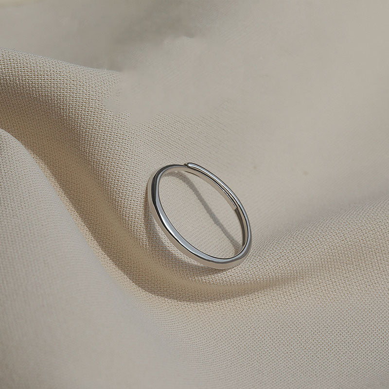 Damen zierlicher Edelstahlring mit polierter Oberfläche Shop Nory
