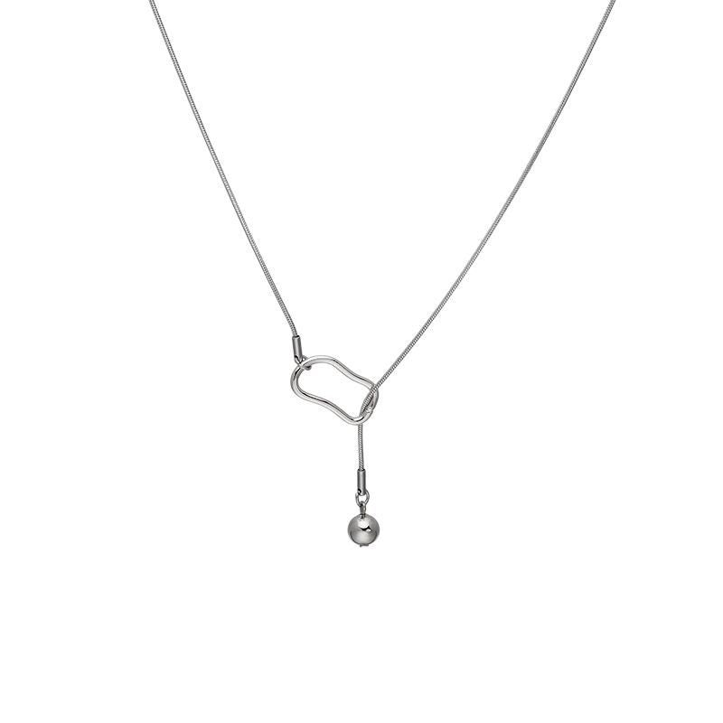 Damen Kette mit modernem, minimalistischen Lagen-Anhänger Shop Nory