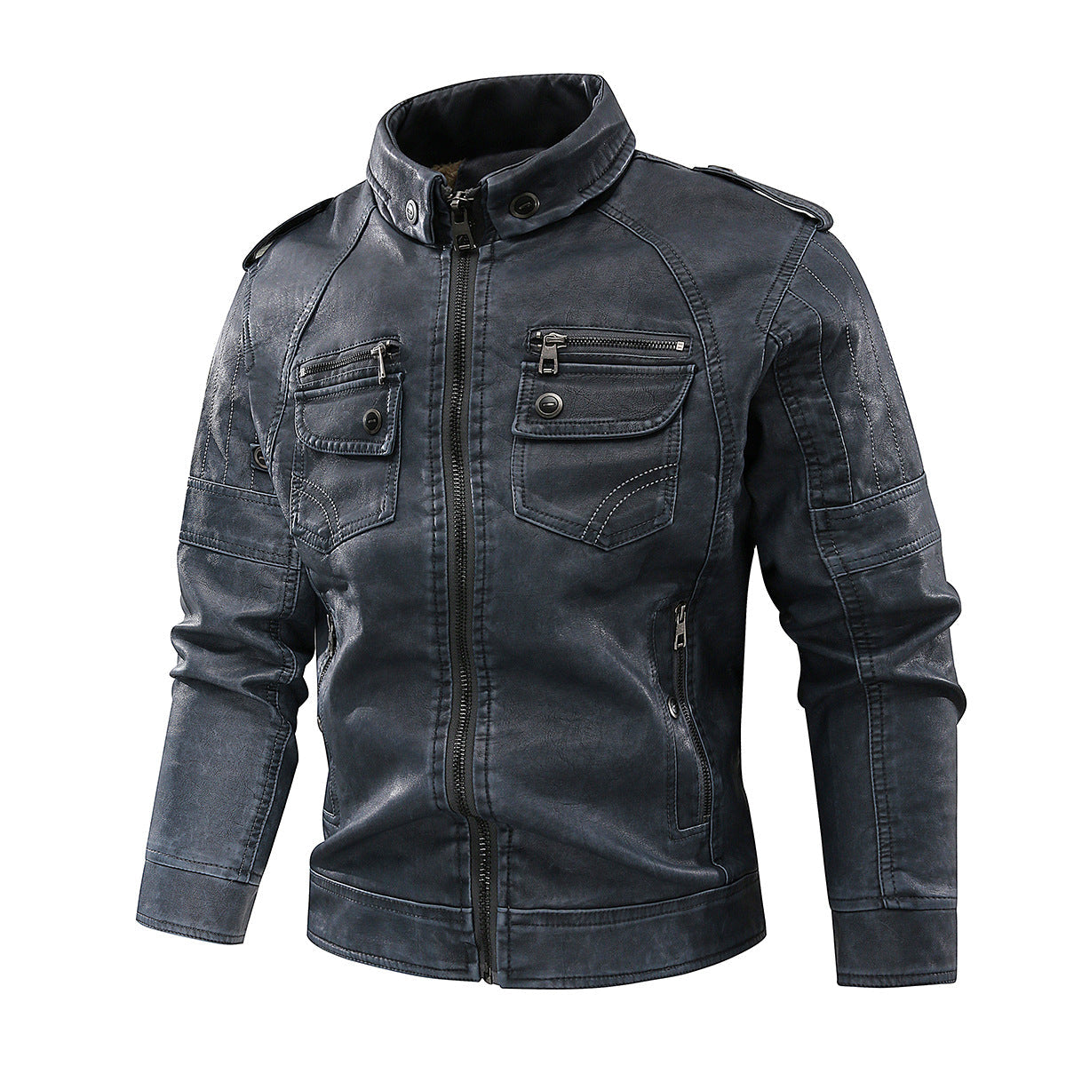 Herren elegante jacke mit praktischen Taschen und Reißverschlussdetails Shopnory