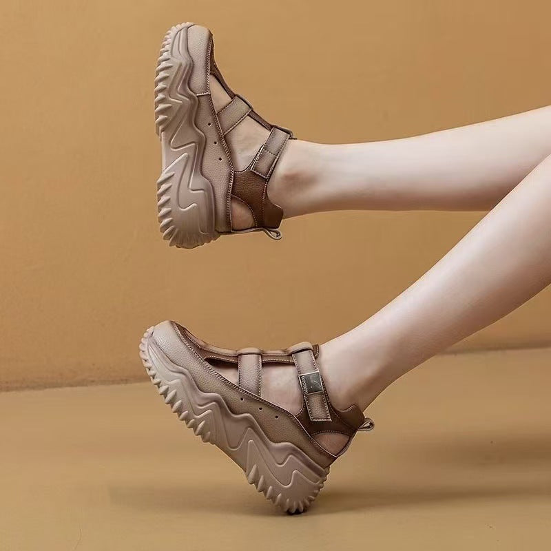 Damen Trendige Sandalen mit rutschfester Sohle und verstellbarem Riemensystem Shopnory
