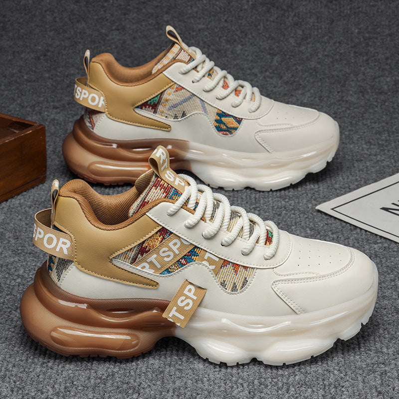 Damen Plateau-Sneaker mit voluminöser Sohle und gewebten Ethno-Details Shop Nory