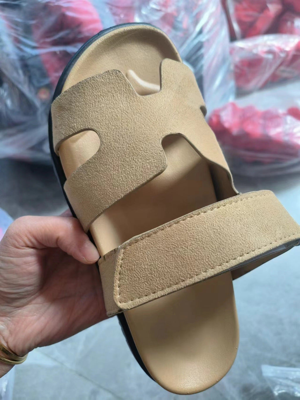 Damen Bequeme Riemensandalen mit anatomischer Fußbettgestaltung Shopnory